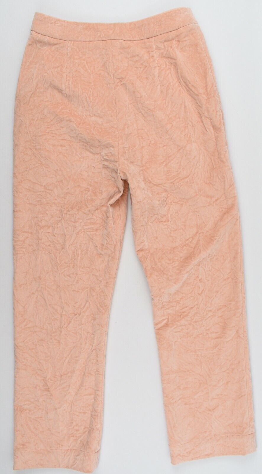 ISA ARFEN Women's Velour Pants Trousers, Cropped Leg, Peach Colour, size UK 10