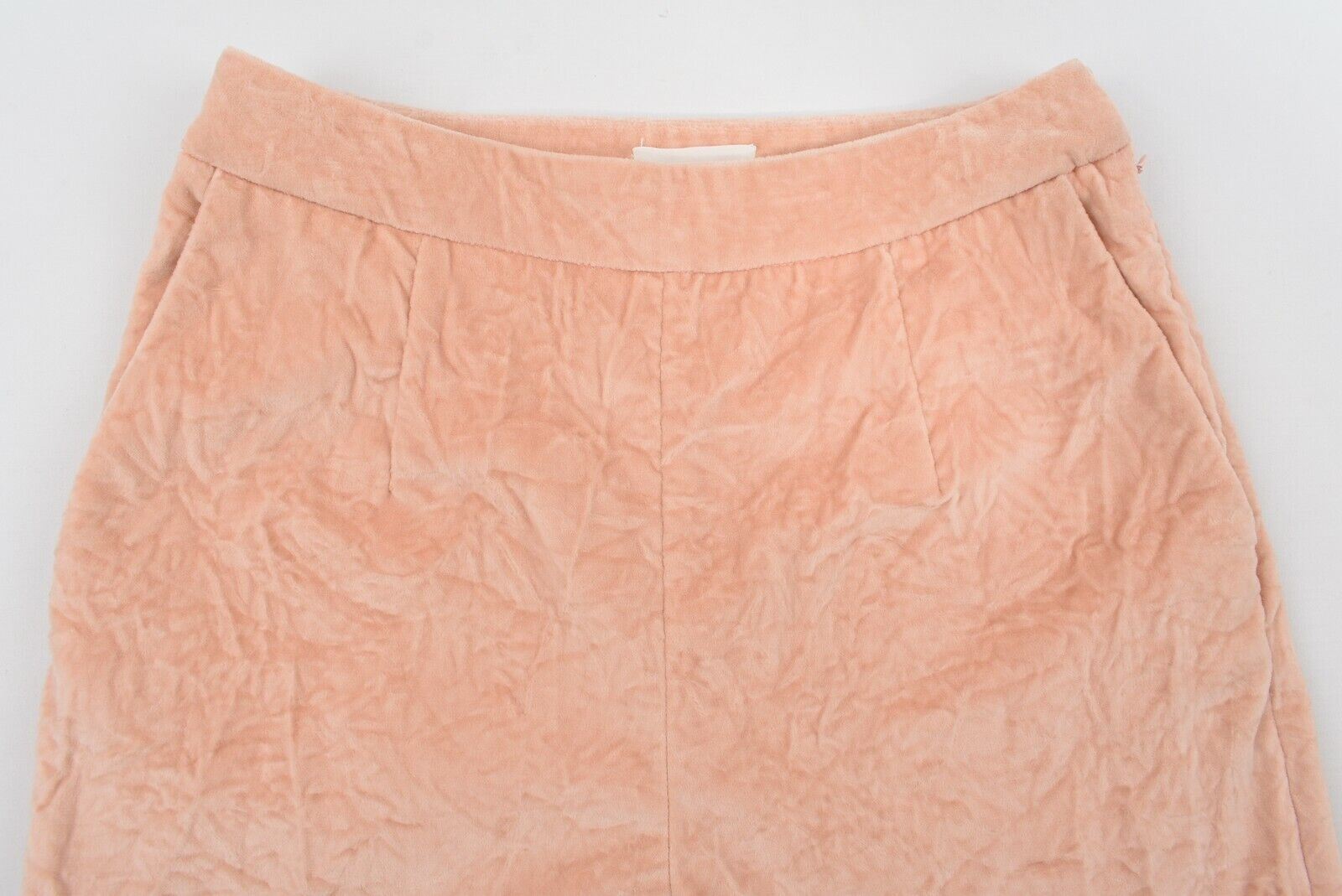 ISA ARFEN Women's Velour Pants Trousers, Cropped Leg, Peach Colour, size UK 10