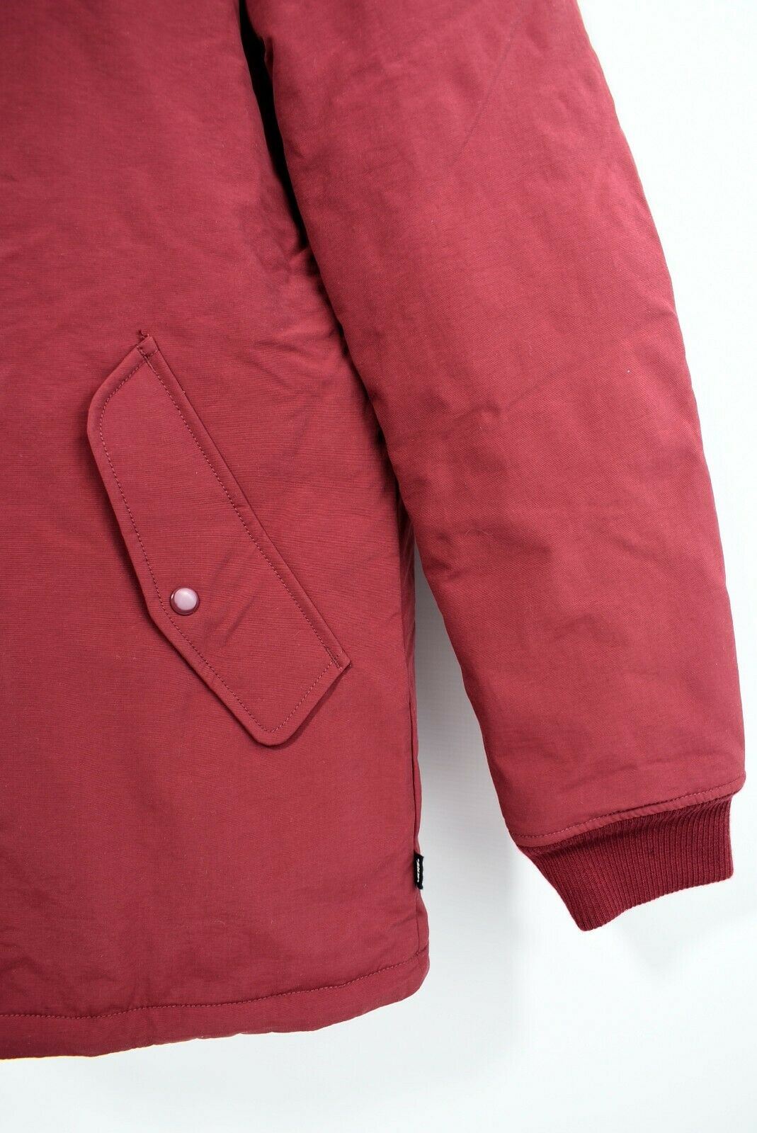 VANS Women's Hooded Warm Padded Parka Jacket Coat, Burgundy Red, size S