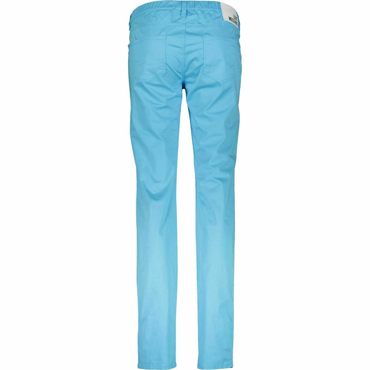 Love Moschino Women's Turquoise Blue Pants Trousers, size W27