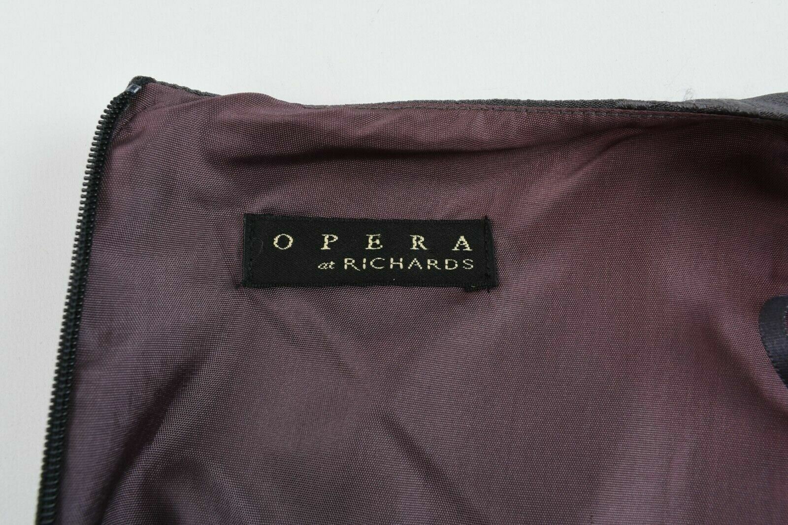 OPERA AT RICHARDS Women's Grey Floral Pattern Shift Dress, size UK 12