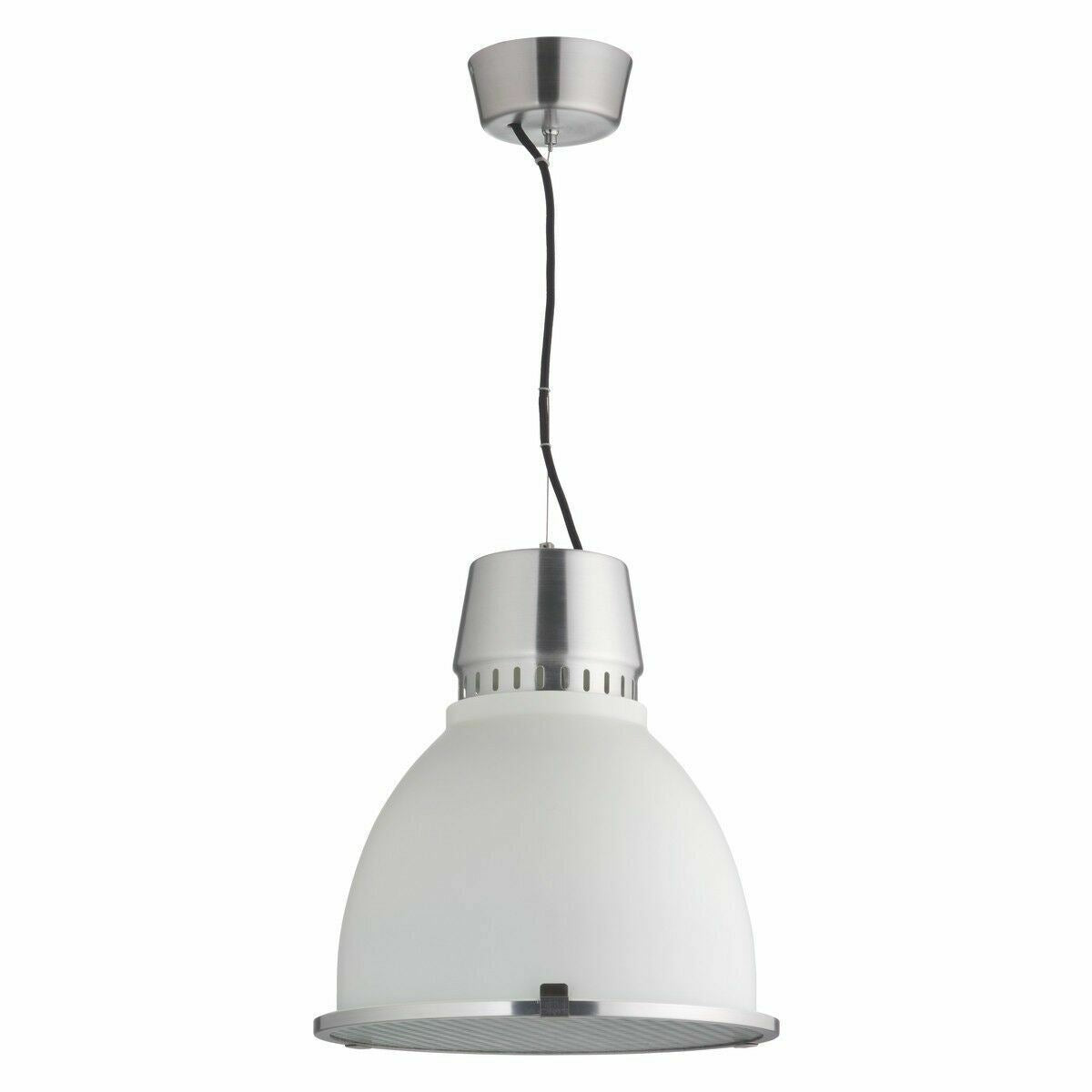 HABITAT - INDUSTRY Metal Ceiling Pendant Light, White