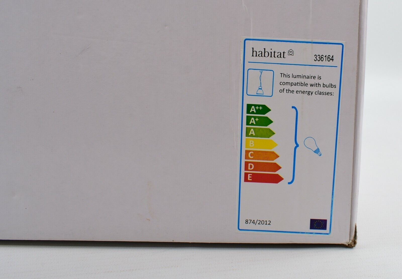 HABITAT - INDUSTRY Metal Ceiling Pendant Light, White