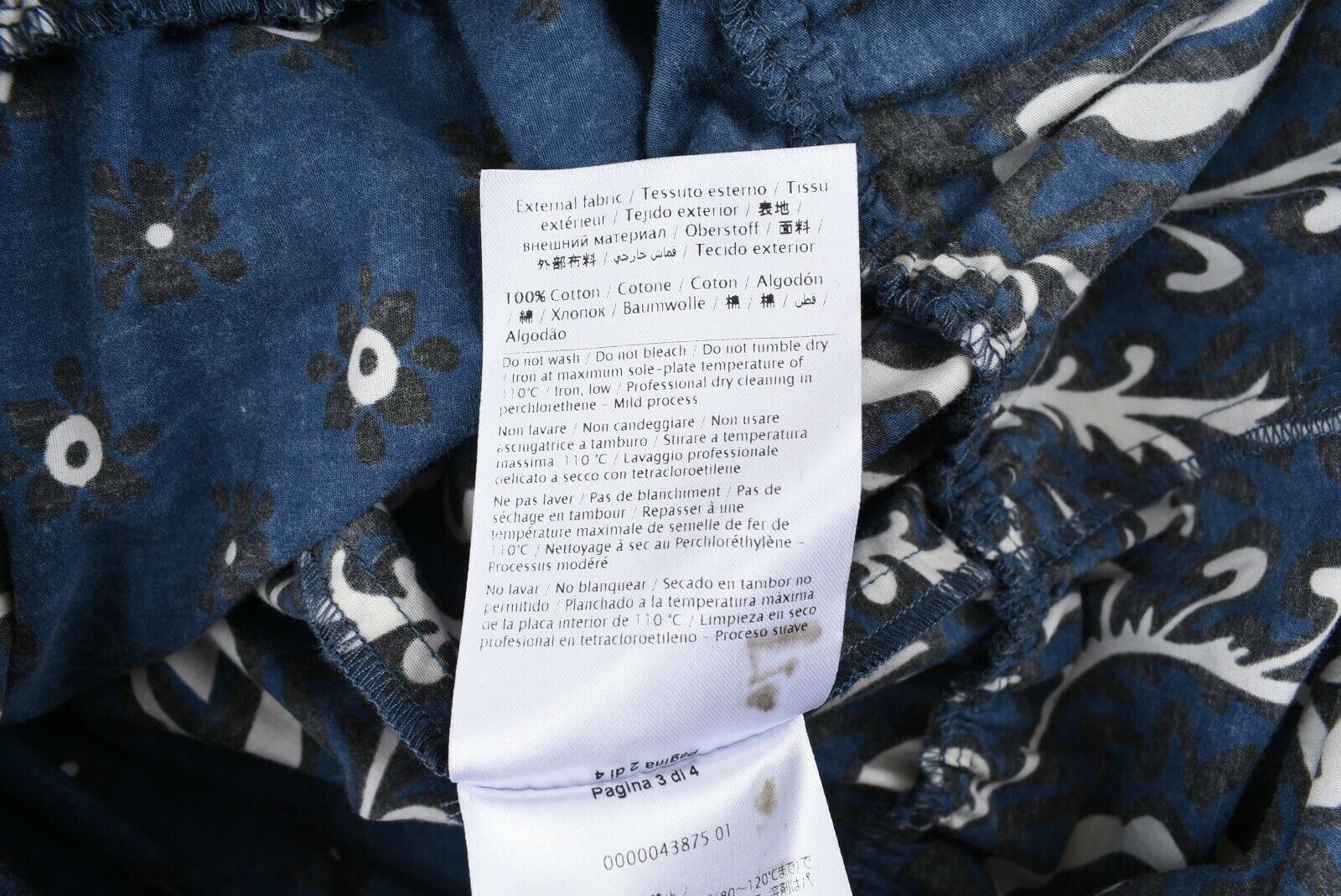 RED VALENTINO Women's Summer Off The Shoulder Cotton Dress, Blue, UK 8 / IT 40