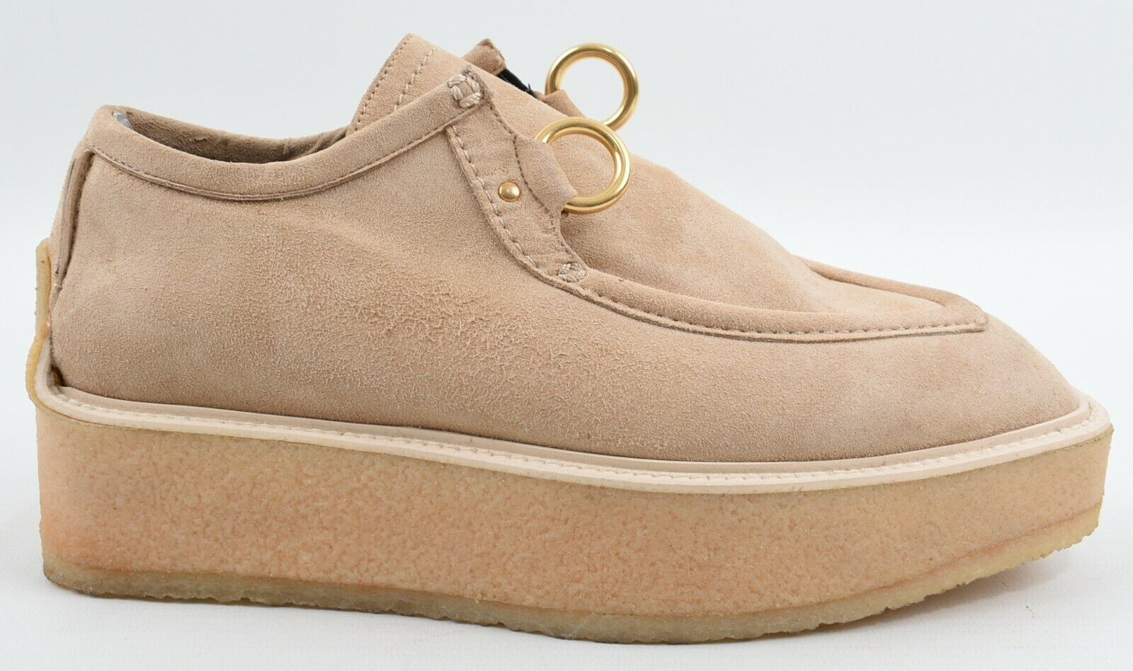 STELLA MCCARTNEY Women's Faux Suede Shoes, Beige, size UK 2.5 *ex display*