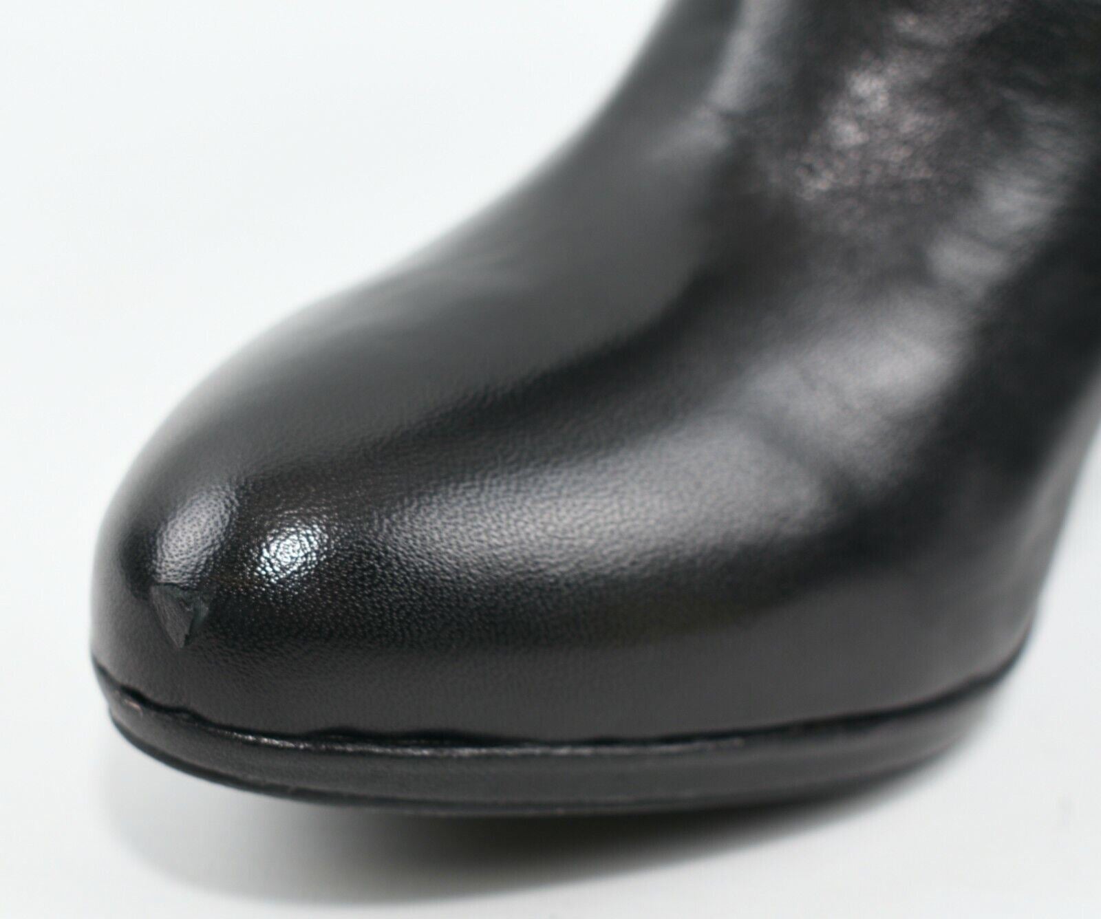 GEOX Women's KALI B Genuine Leather High Boots, Black, size UK 7.5 *small scuff*