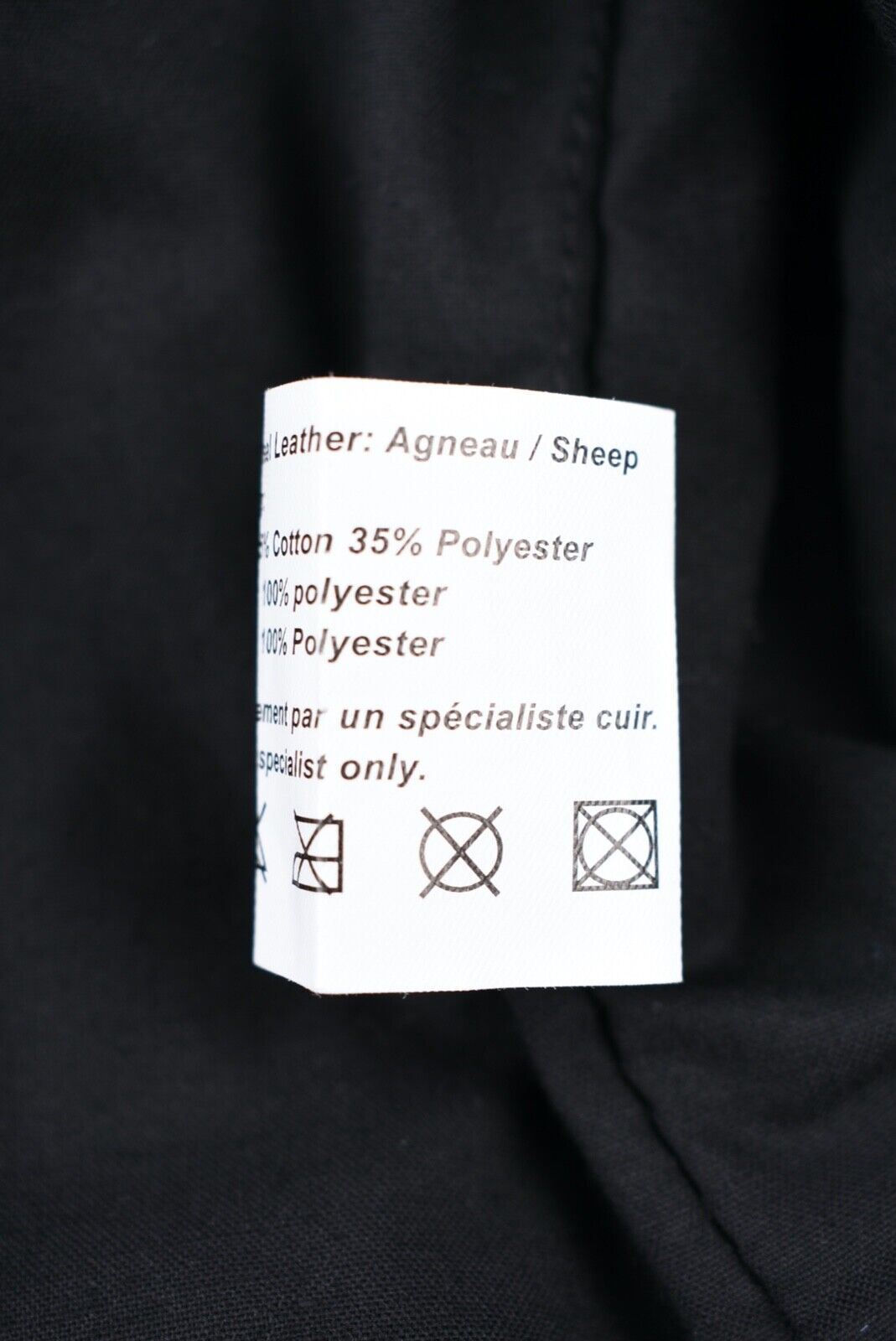 EACHxOTHER Women's Genuine Leather Biker Jacket, Black, size Large