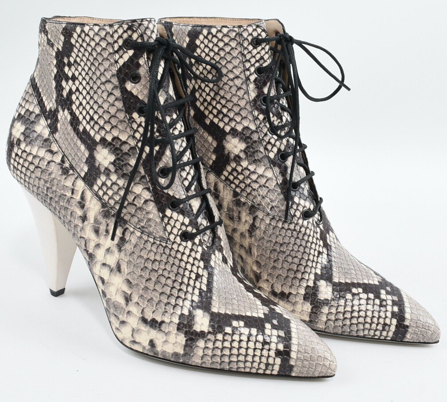 PAUL SMITH Women's Reptile Effect Leather Ankle Boots, size UK 6.5 / EU 40