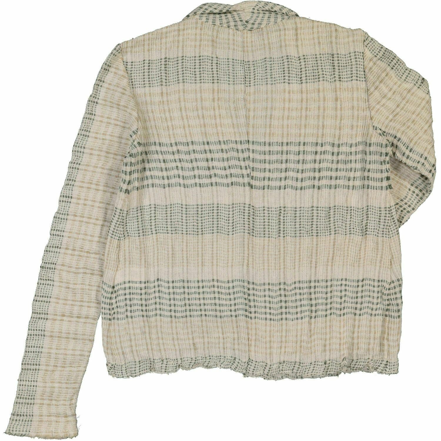 TRANSIT PAR SUCH Womenâs Cream Checked Blazer Jacket, size IT42 / UK 10