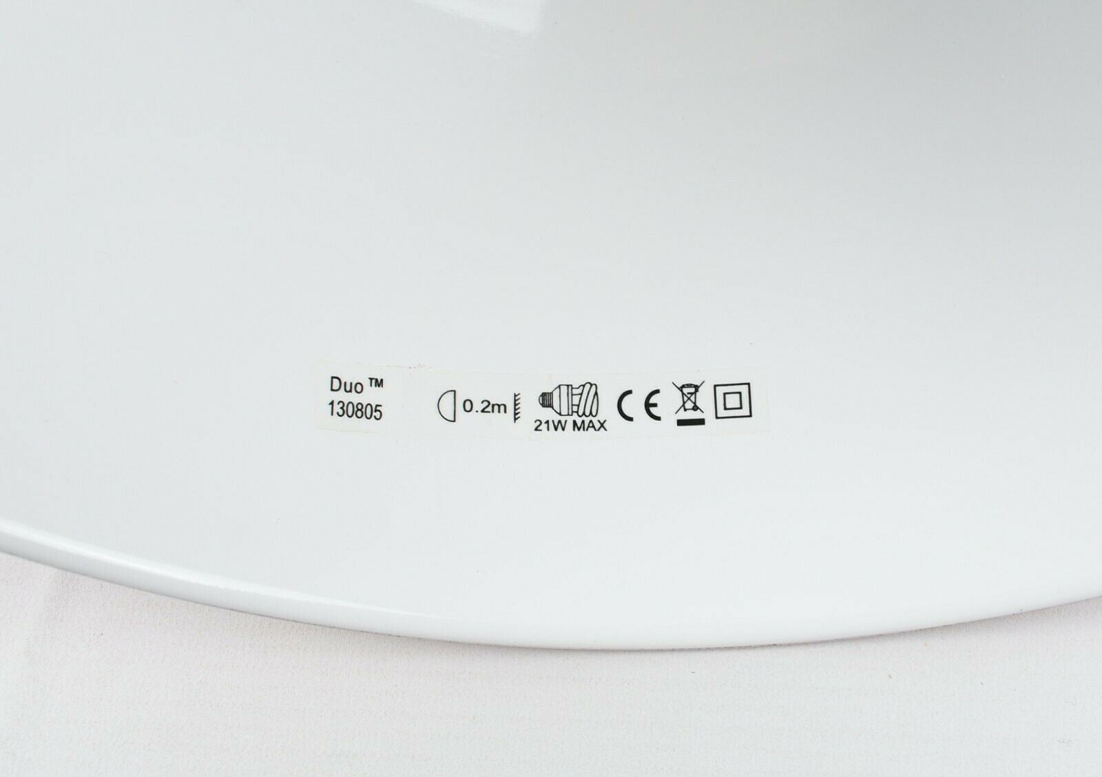 ANGLEPOISE Duo Pendant Ceiling Lamp White/Black Cable Braid - Signal Red