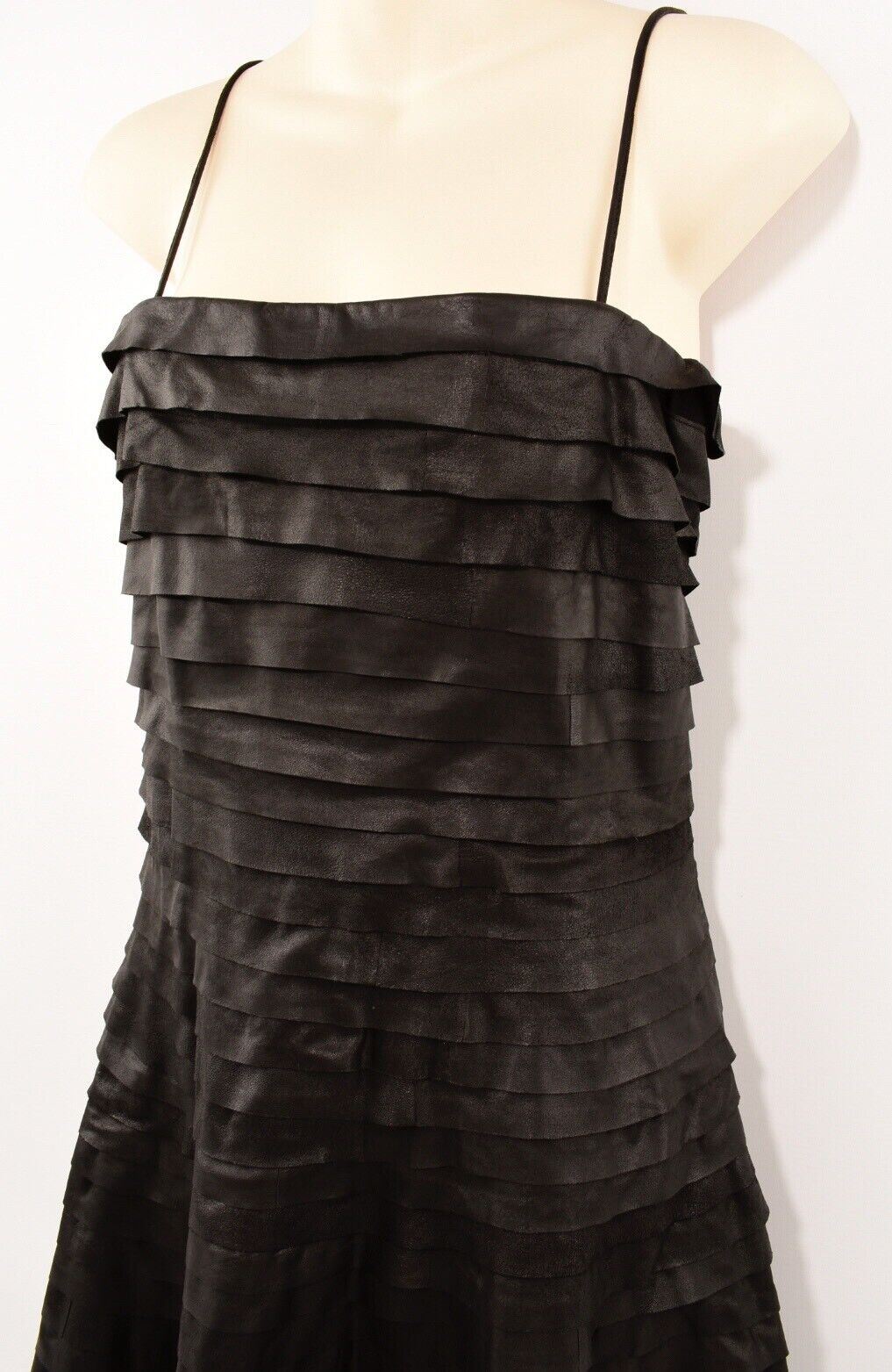 EMPORIO ARMANI Women's Fit and Flare LEATHER Dress, size UK 10 / IT 42