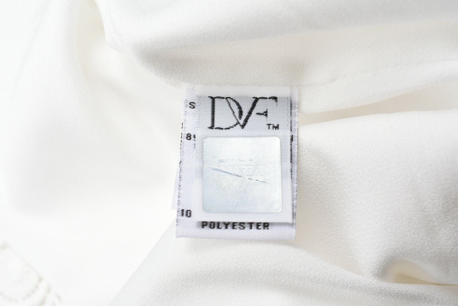 DIANE VON FURSTENBERG Women's Long Sleeve Crochet Dress, Cream, size UK 12