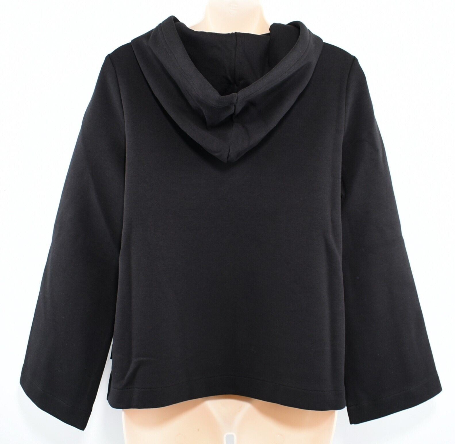 CALVIN KLEIN Women's Mini CK Cropped Hoodie Sweatshirt, Black, size M (UK 12)