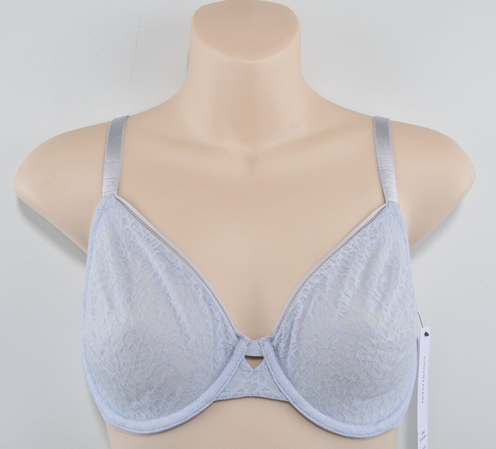 CALVIN KLEIN Women's SEDUCTIVE COMFORT Bra, Light Blue, size 32DD