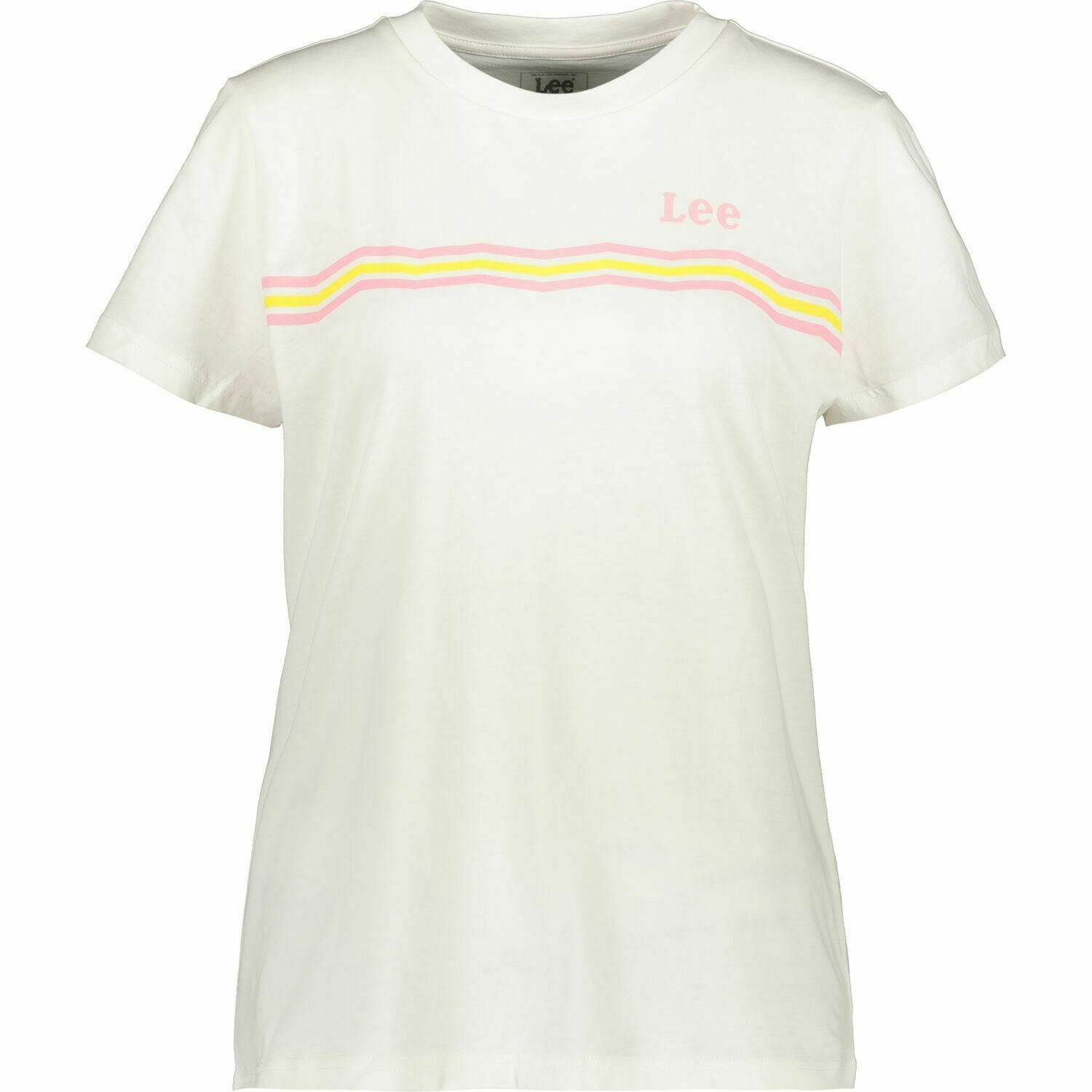 LEE JEANS Women's Summer Stripe Tee T-shirt, Regular Fit, Off-White size M