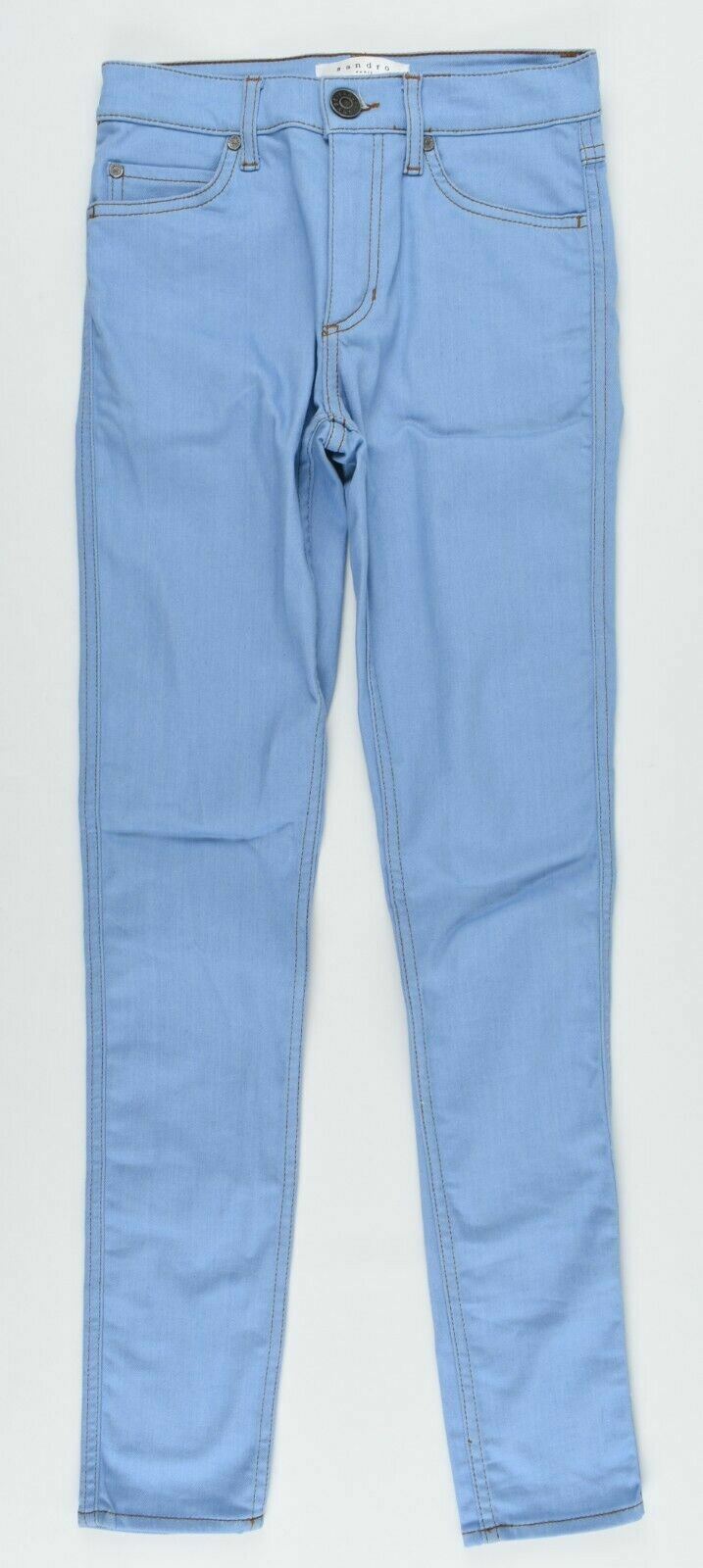 SANDRO Women's Blue Regular Waist Skinny Jeans, size UK 6