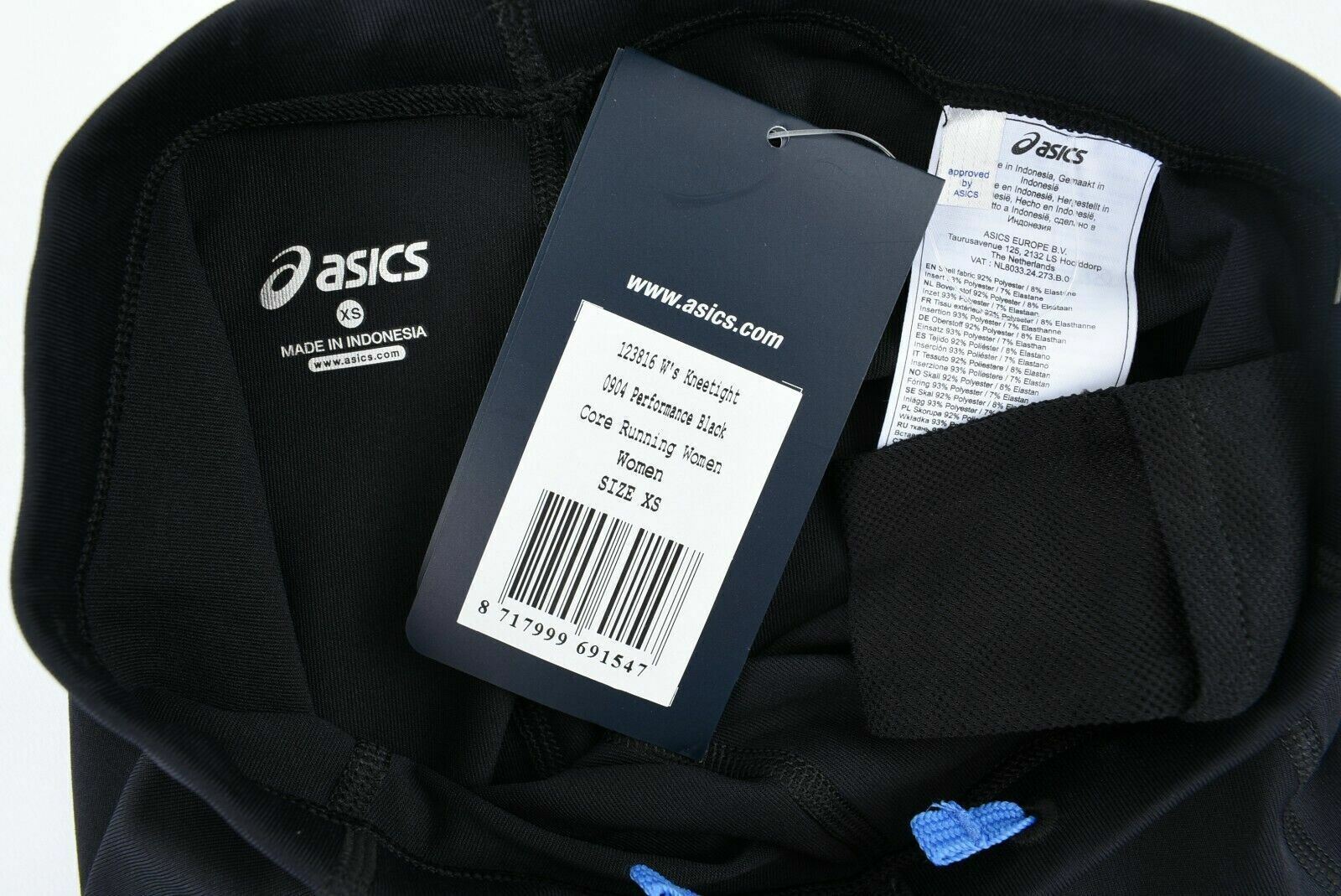 ASICS Women's Core Running Kneetight Black Leggings, size XS