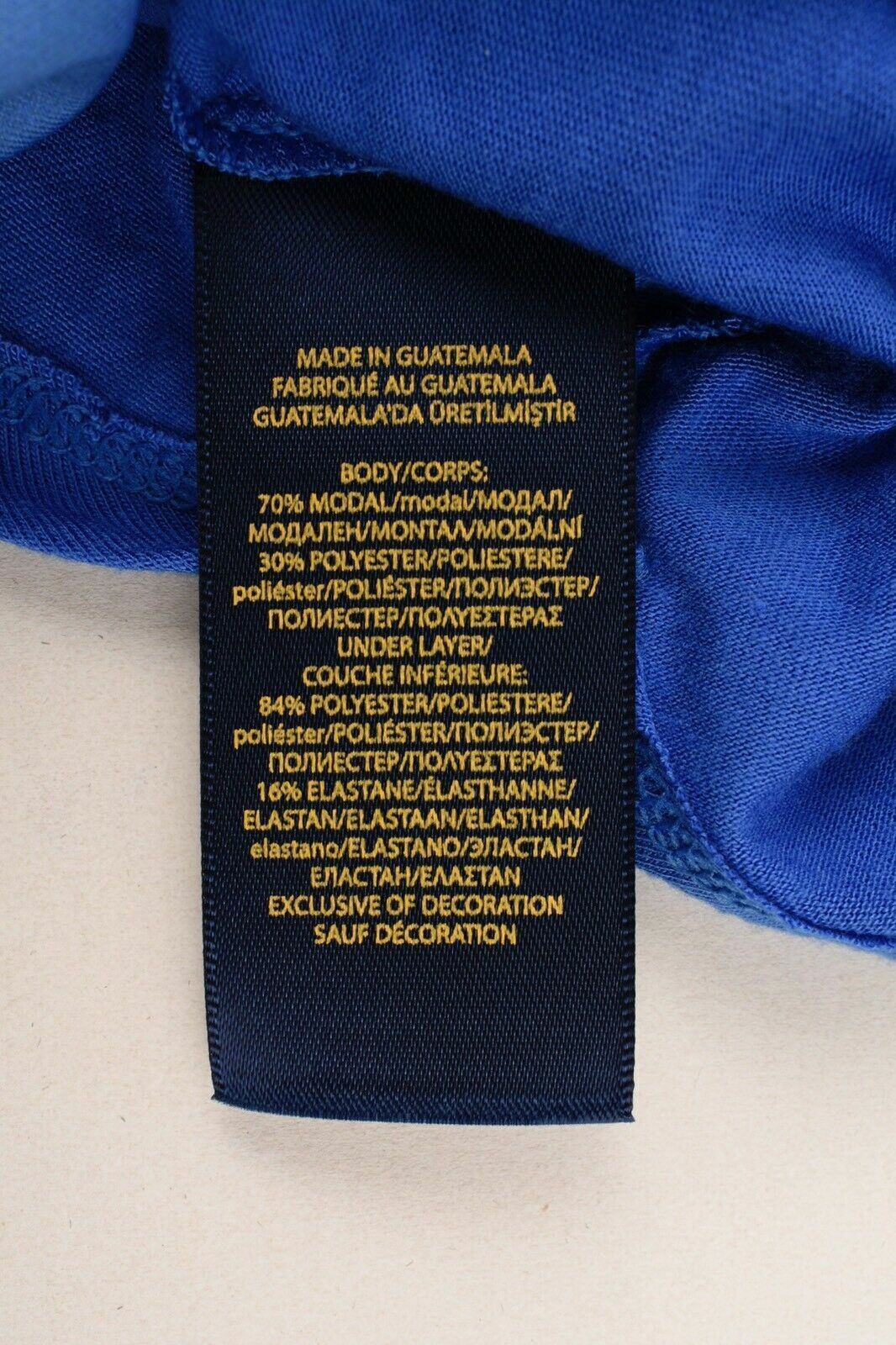 POLO RALPH LAUREN Girls' Double Layer PERFORMANCE Top, Blue, 4 years