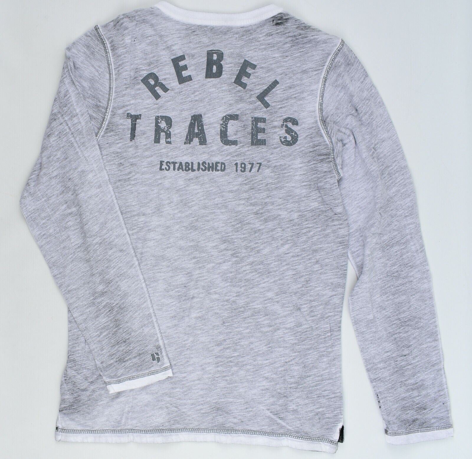 GARCIA JEANS Boys' Kids' Long Sleeve T-shirt Top, Heather Grey, size 16 years