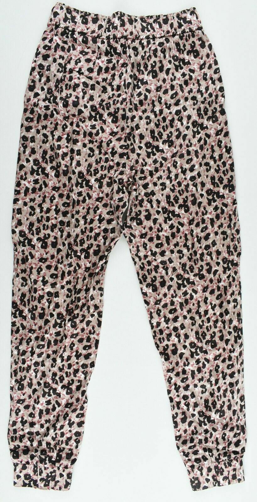 ZARA Women's Leopard Print Loungewear Trousers Pyjama Pants, size XS