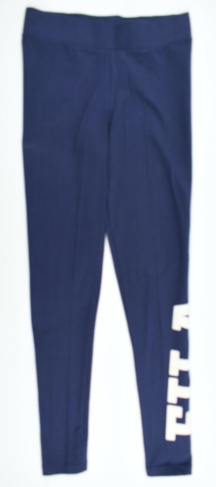 FILA Women's Navy Blue Cotton Leggings, Logo on the Leg, size XS