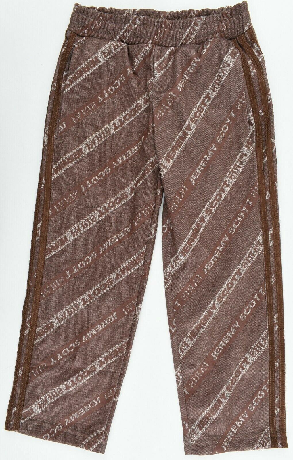 JEREMY SCOTT x ADIDAS Boys' Kids' Logo Joggers, Brown, 3 years to 4 years