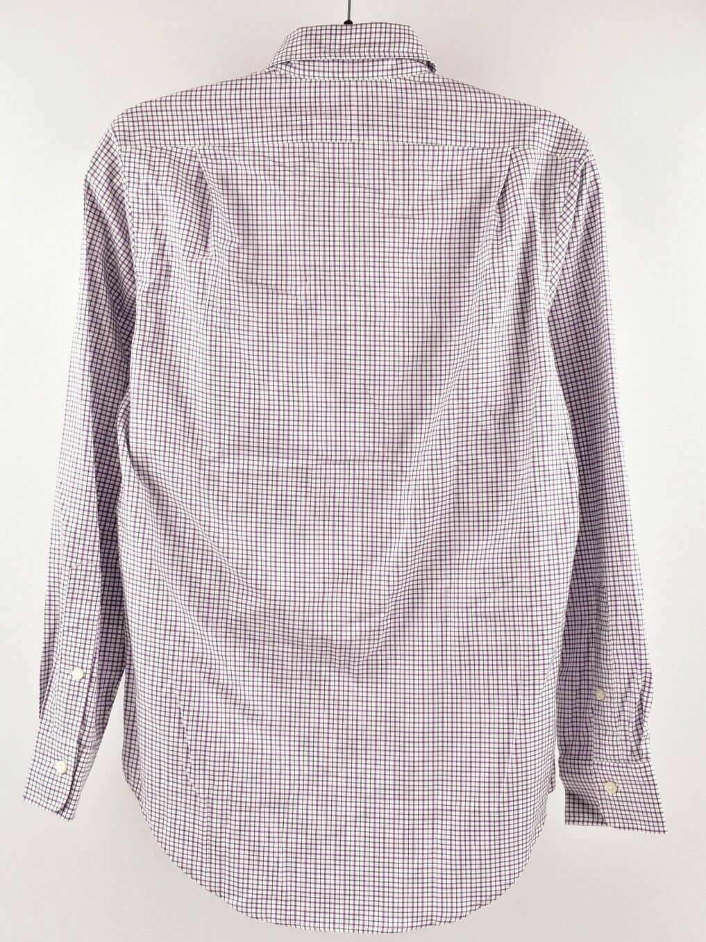 POLO RALPH LAUREN RL TWILL Mens Classic Shirt, Purple Checked, size XS size S