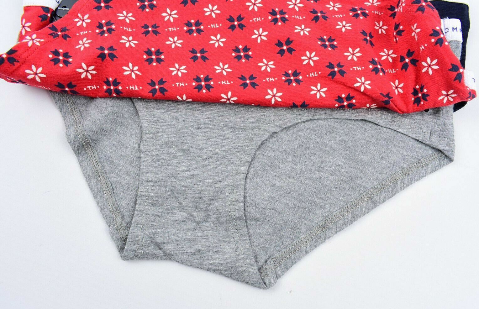 TOMMY HILFIGER 3-pk Women's HIPSTER Briefs Knickers Festive Theme Size Small