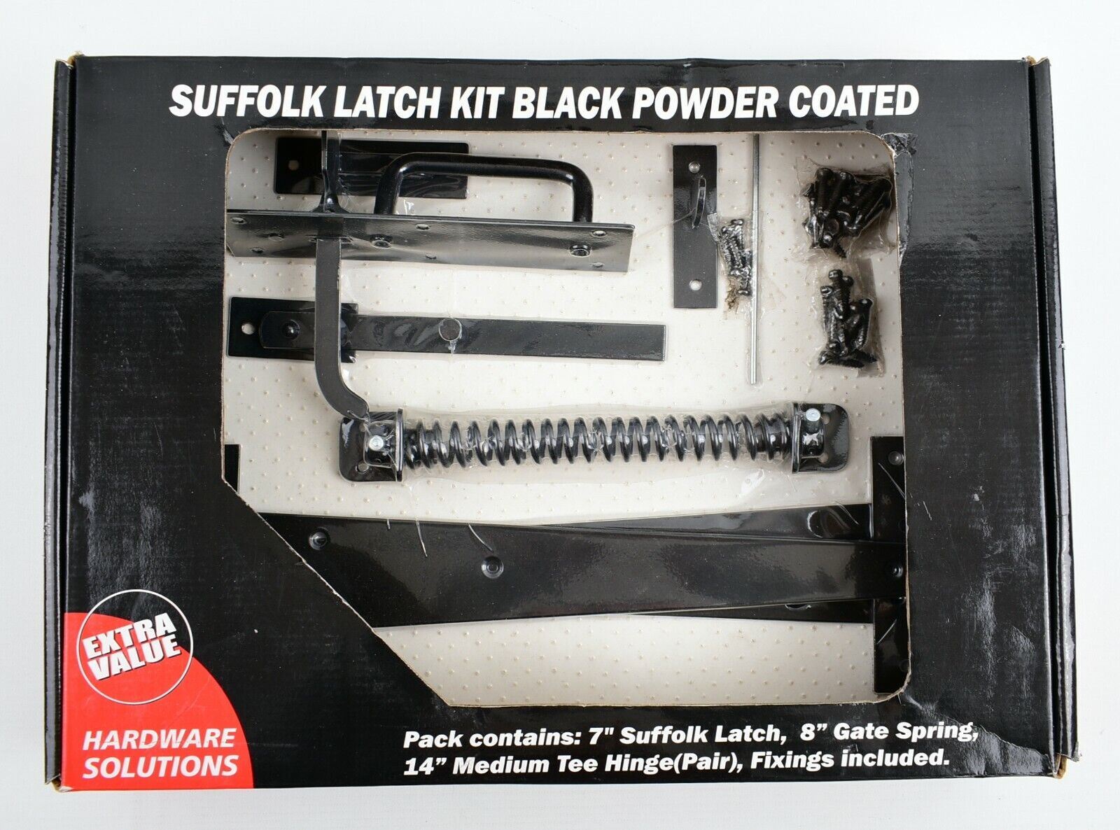 HIATT - Suffolk Latch Kit Black Powder Coated
