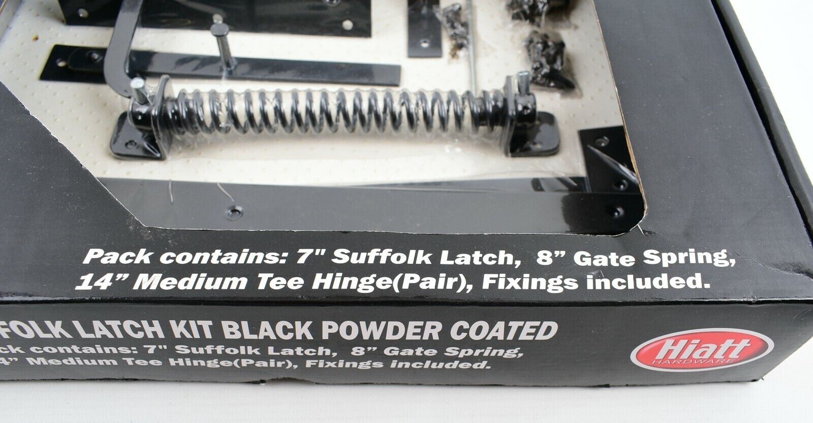 HIATT - Suffolk Latch Kit Black Powder Coated