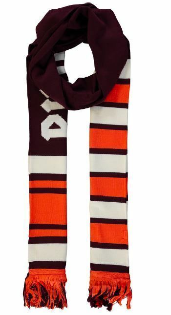 PUMA X FENTY Women's Burgundy & Orange Long Varsity Scarf