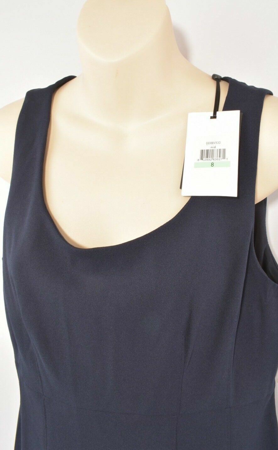 DKNY Women's Navy Blue Sheath Dress, sizes UK 12