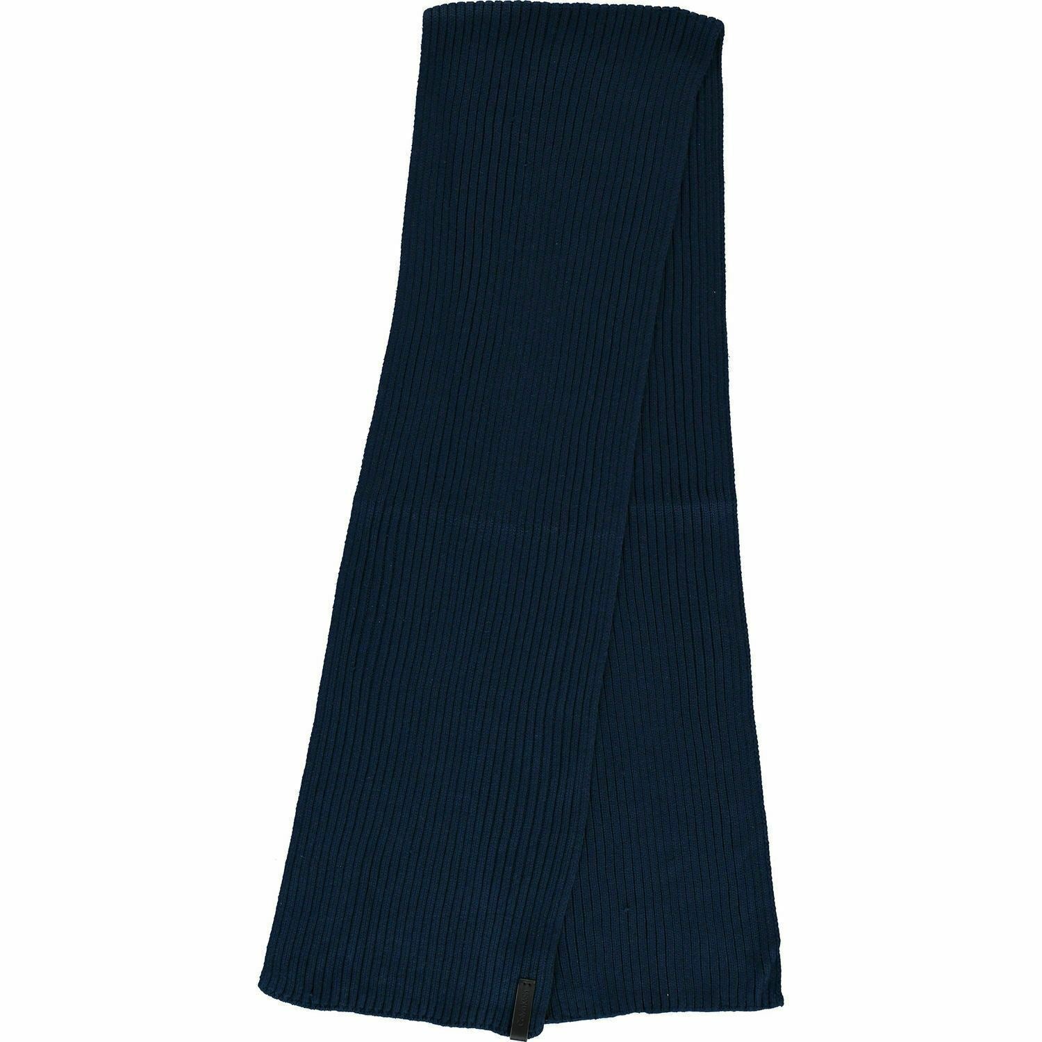CALVIN KLEIN Men's OCTAVE Navy Blue Cashmere Blend Scarf