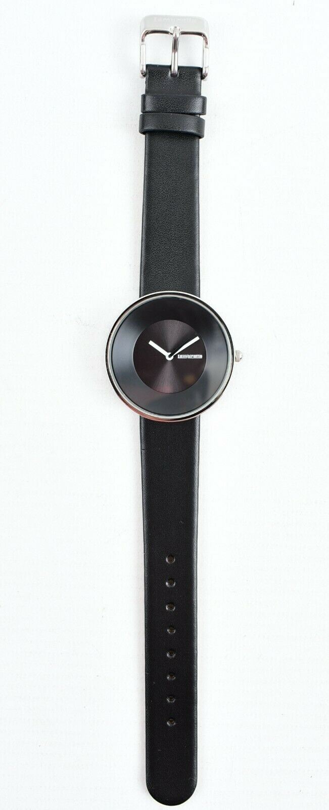 LAMBRETTA Women's CIELO Watch, Black Leather Strap /Black Dial