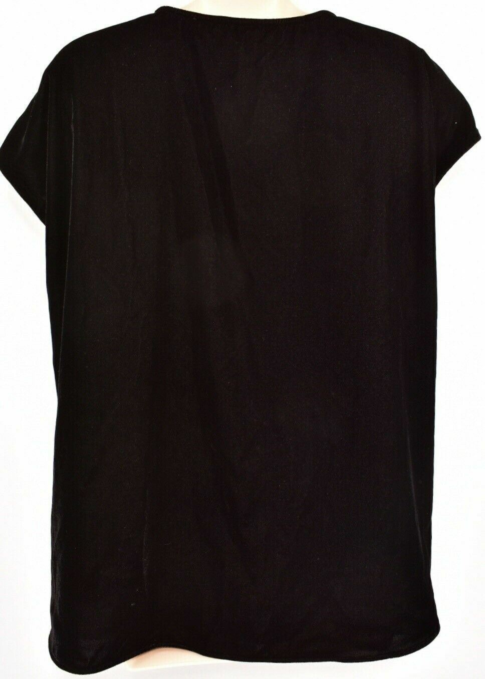 LAUREN RALPH LAUREN Womens Wrap Around Front Velvet Top, Black, size S Size M