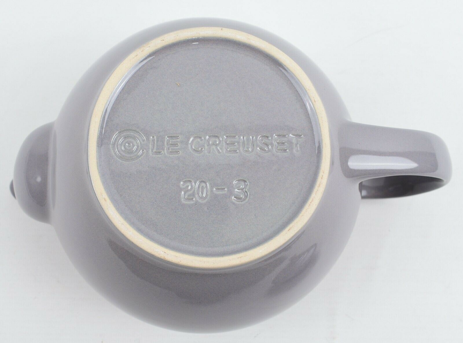 LE CREUSET Stoneware: Stone Grey Round Teapot 1L