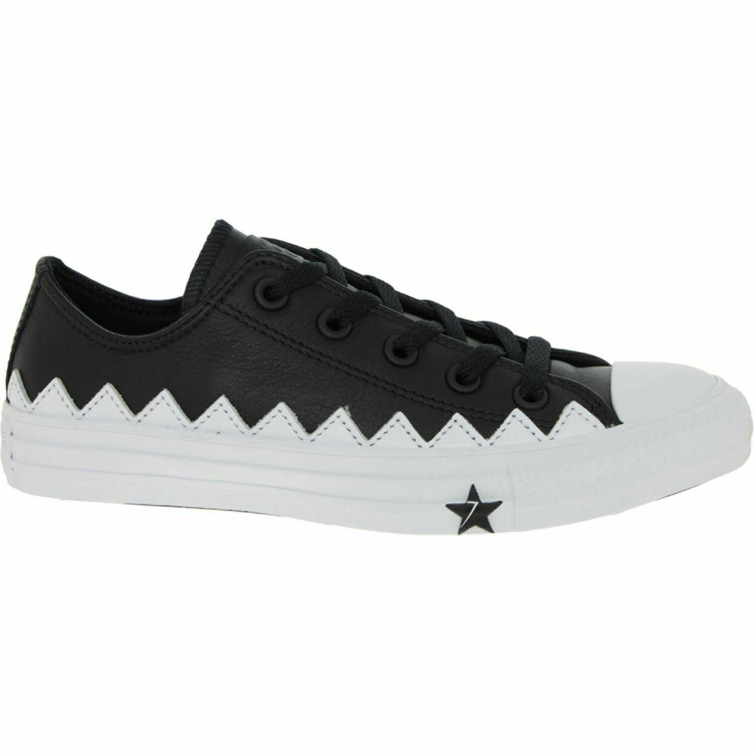 Women's Converse CTAS OX Leather Black & White UK 3.5 EUR 36 USA 5.5