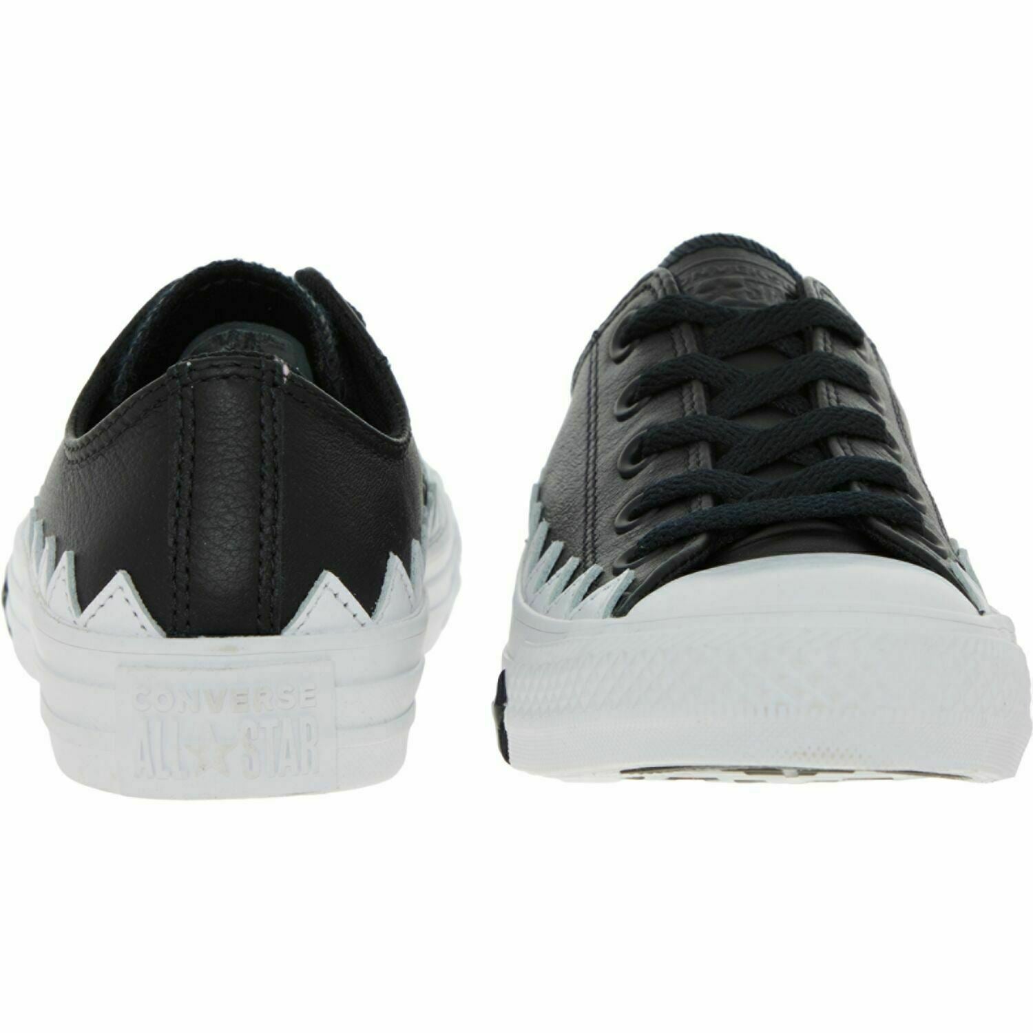 Women's Converse CTAS OX Leather Black & White UK 3.5 EUR 36 USA 5.5