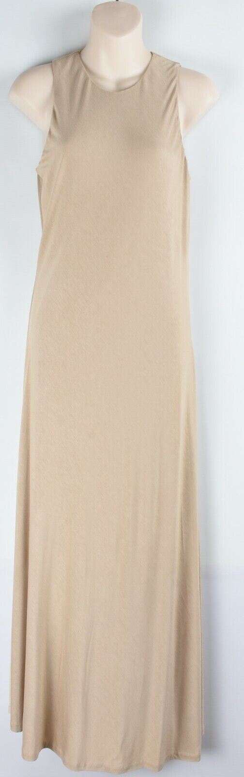 POLO RALPH LAUREN Sleeveless Maxi Dress, Sand Beige, size UK 10