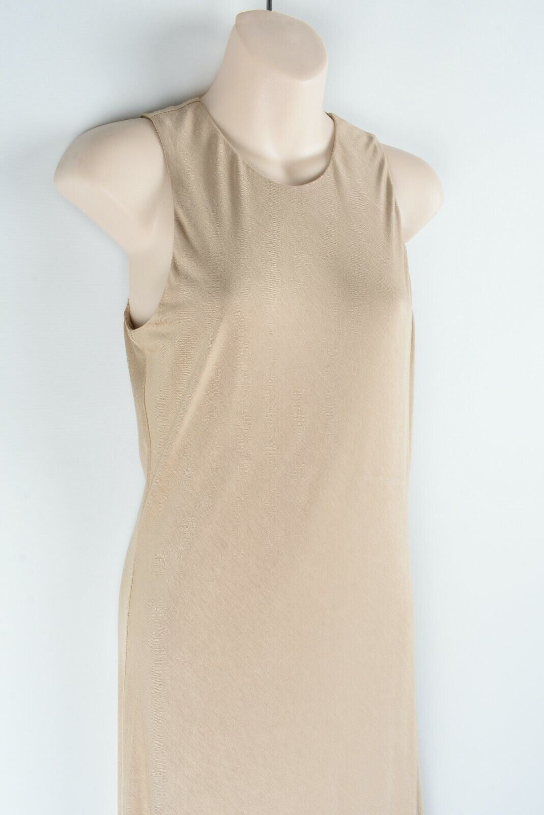 POLO RALPH LAUREN Sleeveless Maxi Dress, Sand Beige, size UK 10