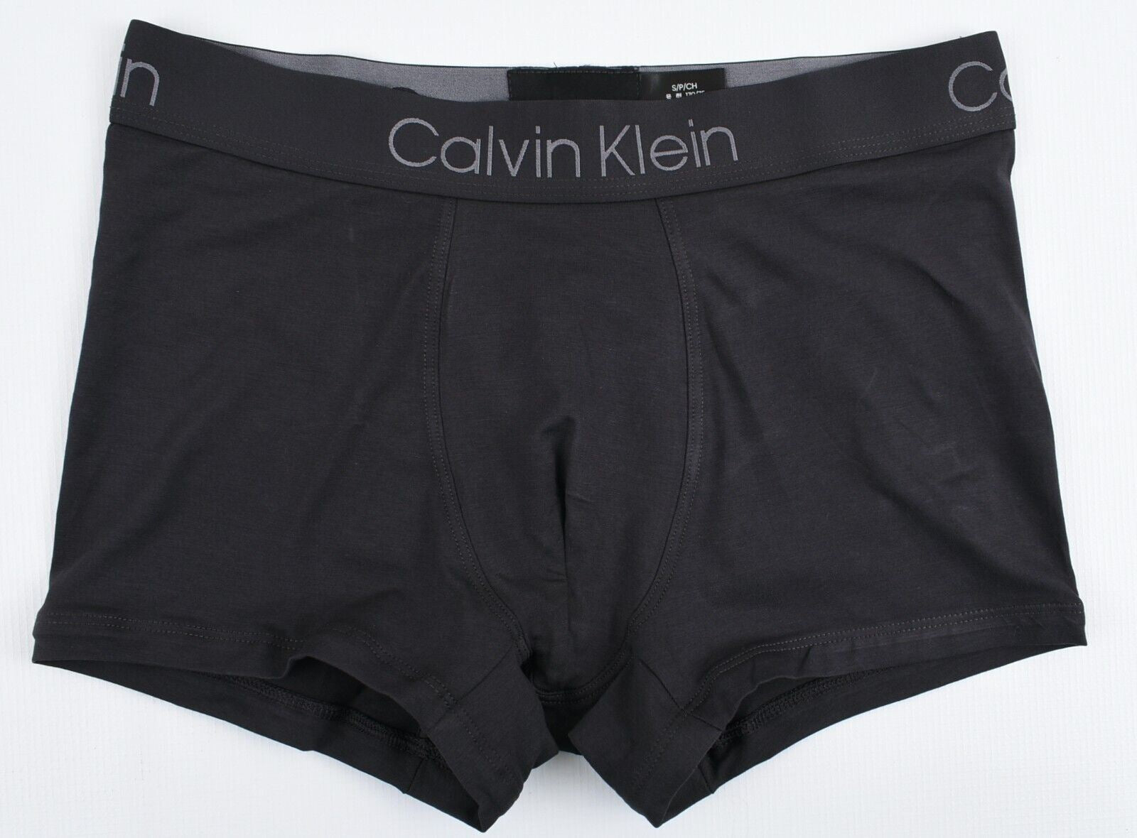 CALVIN KLEIN Underwear: Men's Egyptian Cotton Boxer Trunk, Black, size S (28-30)