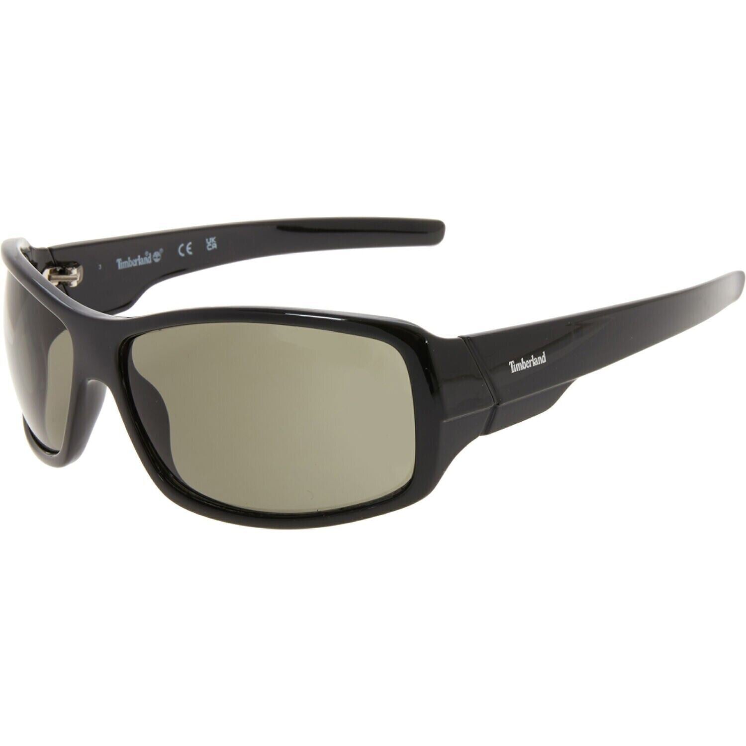 TIMBERLAND Men's Black Wrap Sunglasses, TB7092