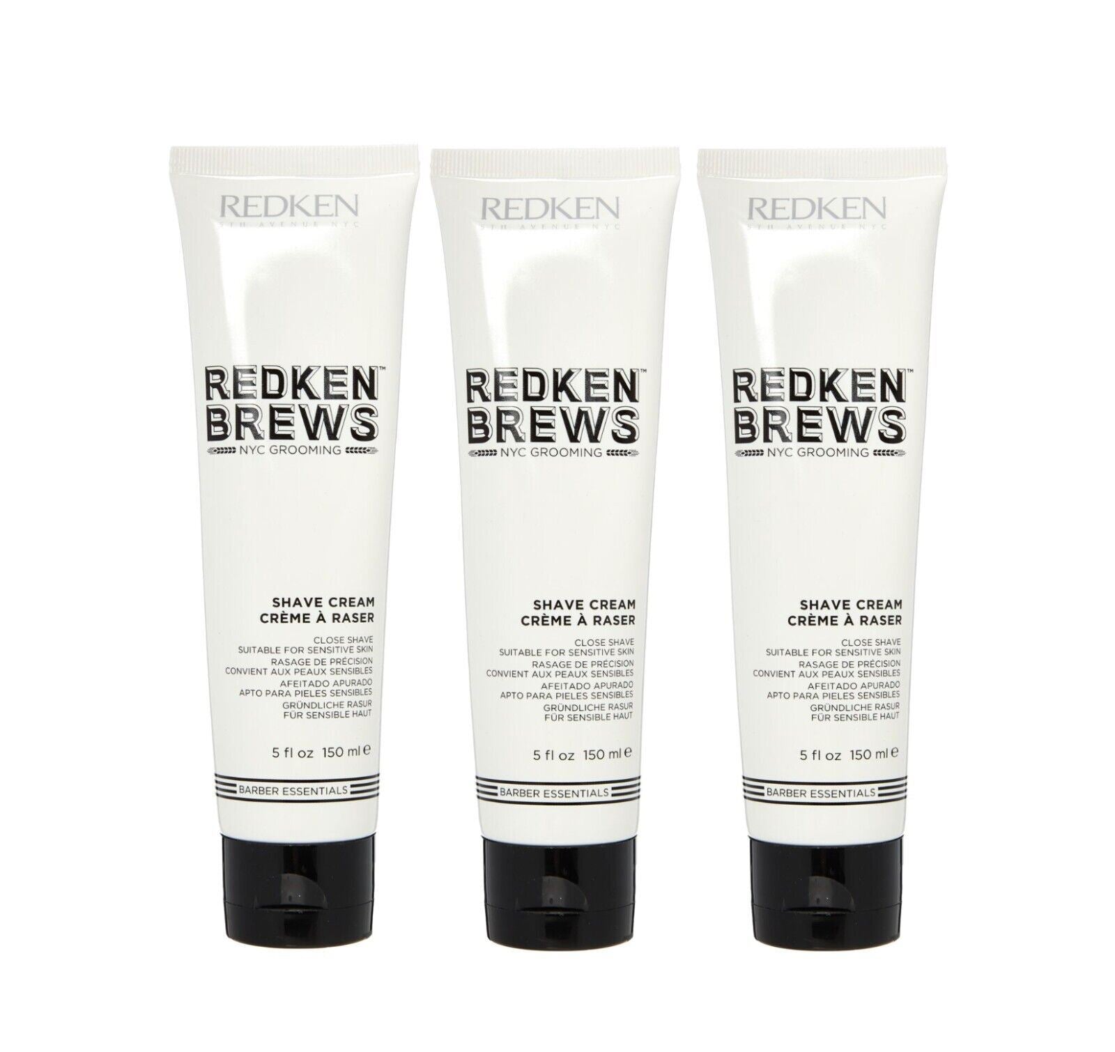 3x REDKEN BREWS - Men's Shaving Cream (3x 150ml)