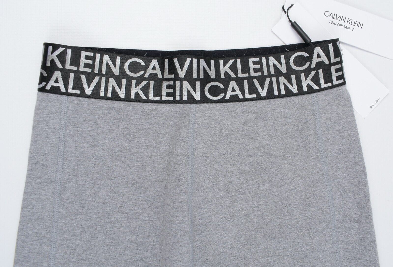 CALVIN KLEIN PERFORMANCE Women's Cotton Leggings, Heather Grey, size M (UK 12)