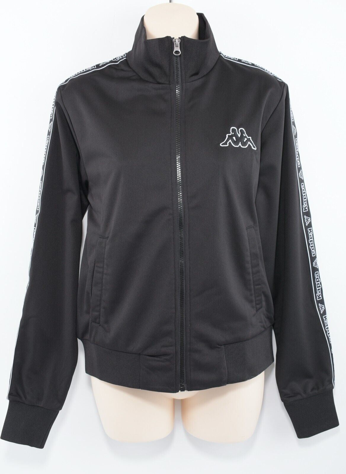 KAPPA Women's 2-pc Tracksuit Set, Joggers + Zip Jacket, Black, size S