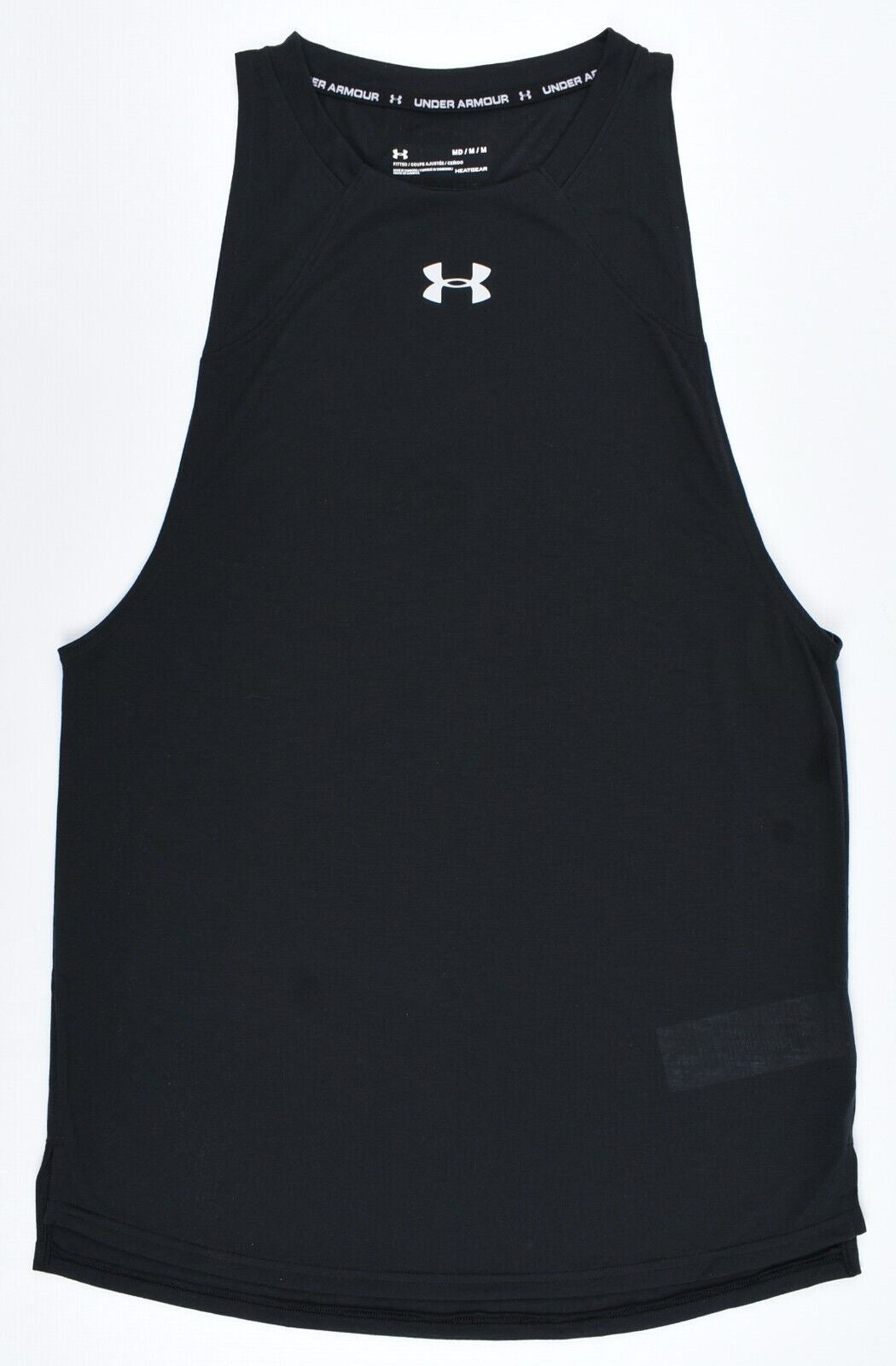 UNDER ARMOUR Men's Activewear Baseline Tank Top, Fitted Style, Black, size M