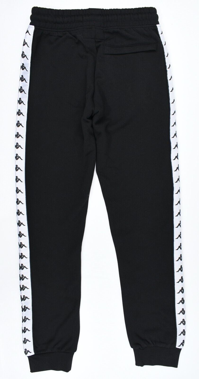 KAPPA Men's Logo Tape SLIM FIT Joggers, Black, size S