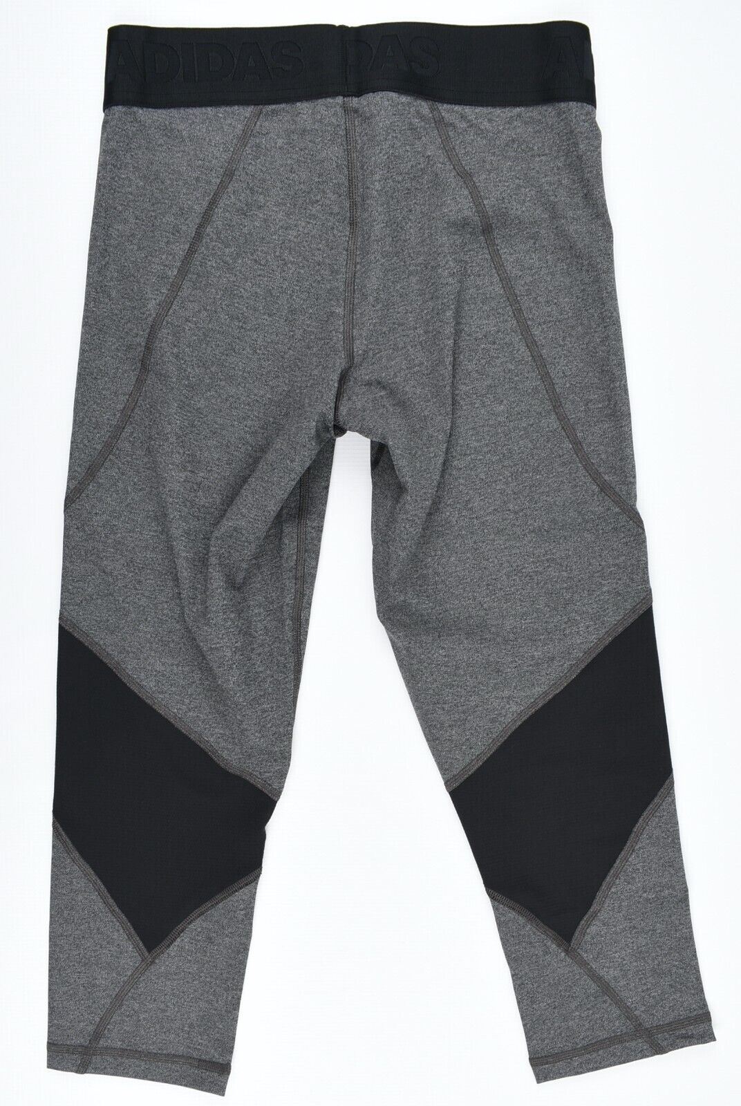 ADIDAS Women's ALPHASKIN 3/4 Sports Leggings, Grey Heather, size S (UK 8-10)