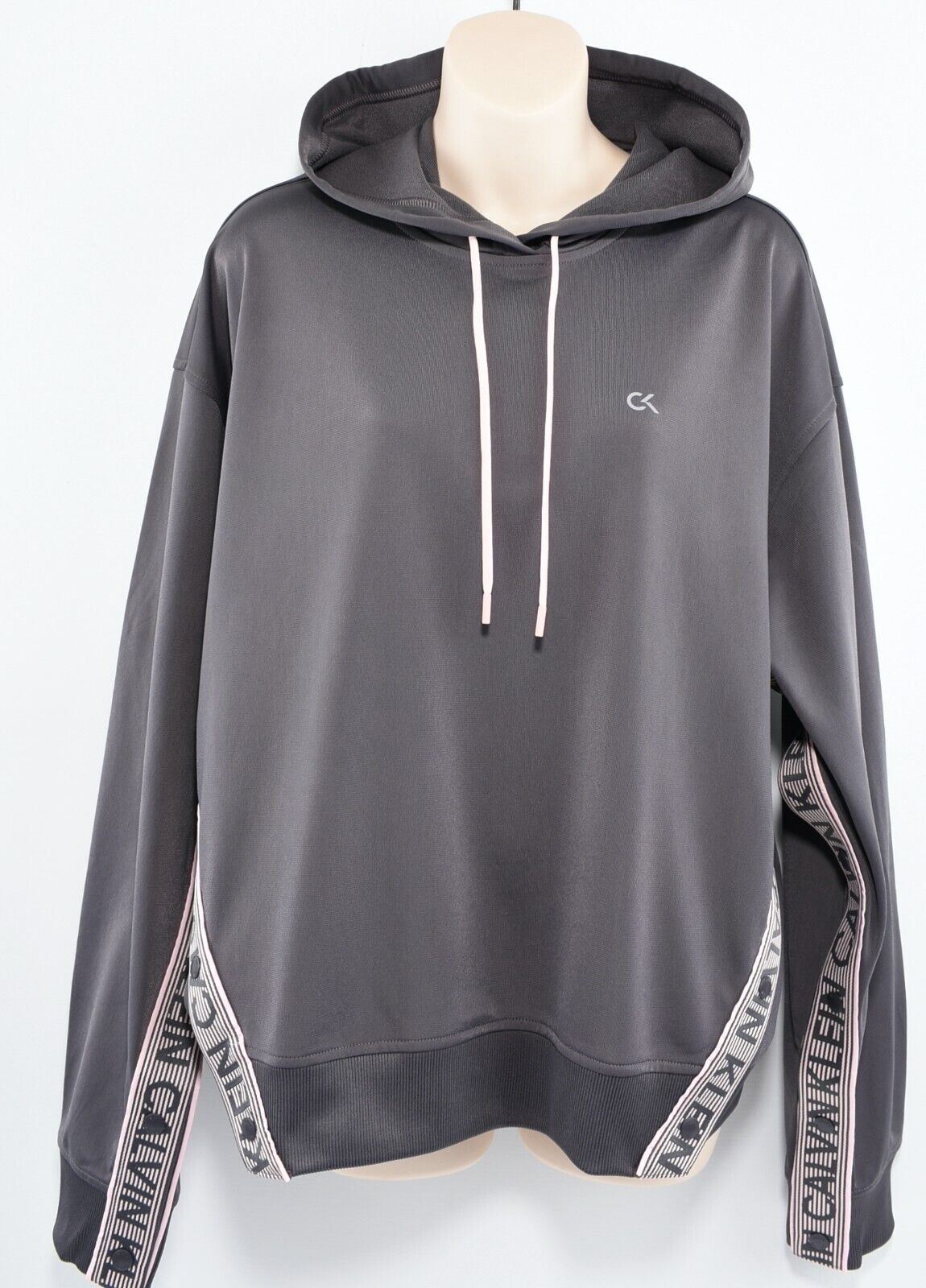 CALVIN KLEIN Performance - Women's Relaxed Fit Hoodie, Blackened Pearl, size S