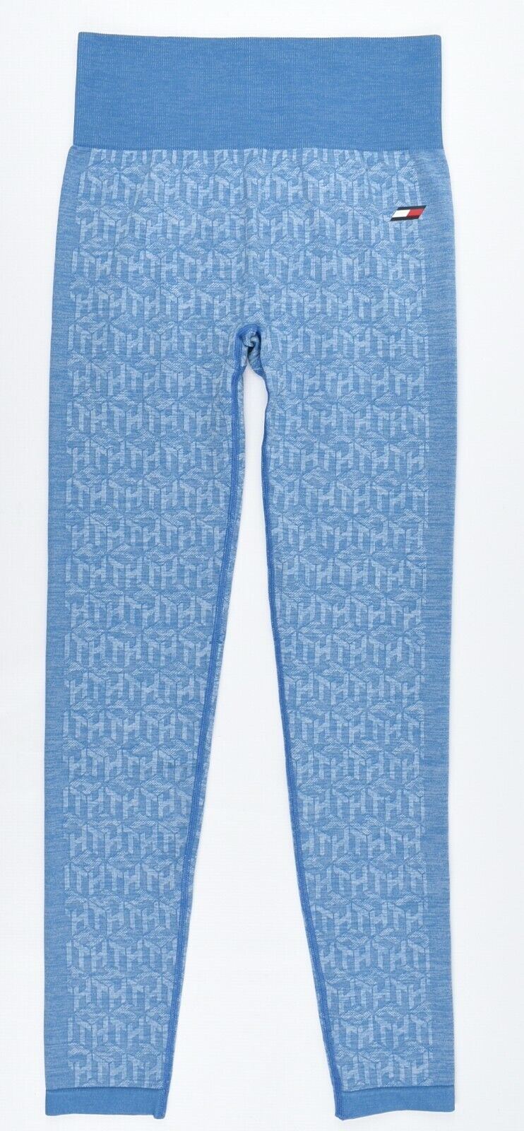 TOMMY HILFIGER Women's Seamless Stretch Knit Leggings, Dusty Indigo, size S